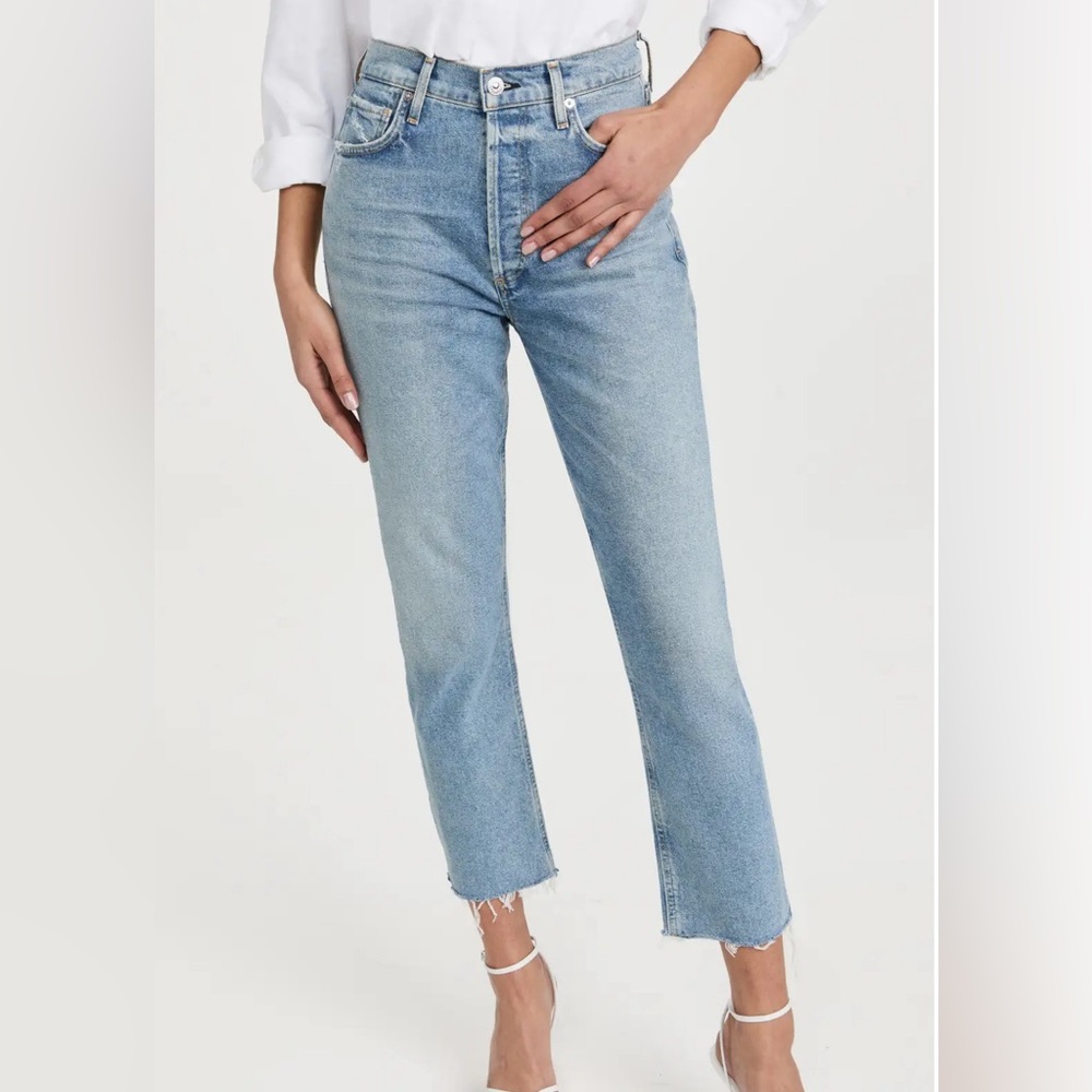 Citizens of Humanity Charlotte Crop High Rise Straight Jean